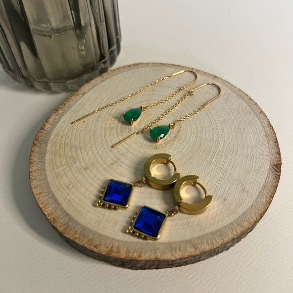 Elegant Gold Delicate Earrings - Minimalist Chic Earrings - Glam Boho Earrings - Picture 1 of 12